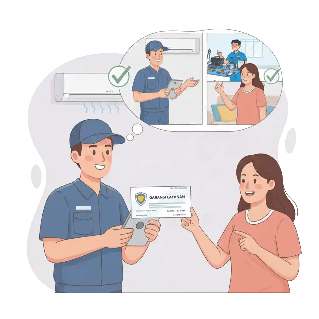 jaminan garansi tukang service ac