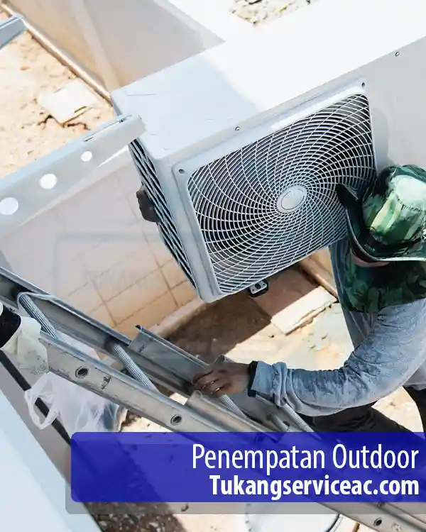 pemasangan outdoor (kondensor) ac
